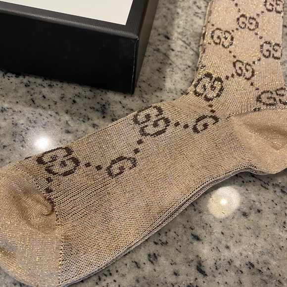 Gucci lame gg socks - Picture 3 of 12